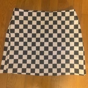 Checkered skirt